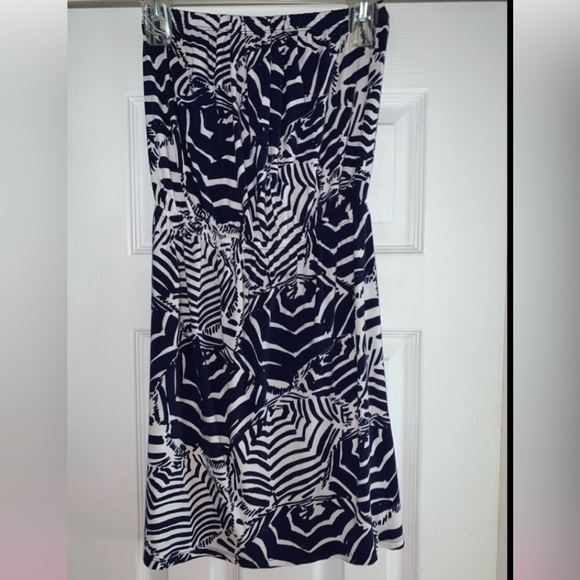 NWOT, Lilly Pulitzer Navy Blue & White Dress, Size XS - Picture 1 of 3